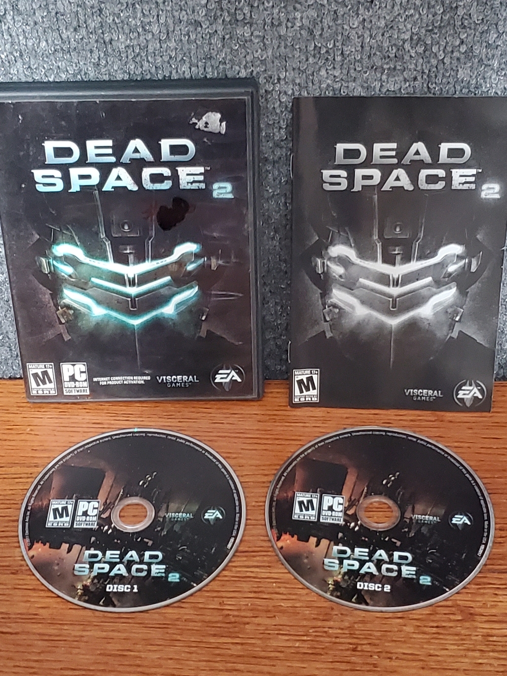 Dead Space 2 PC Game Discs & Case - Blue/Black Artwork